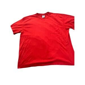 Vintage "Extra Elements" Made in USA Blank Pocket Tee - Size 24W/44